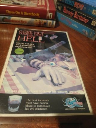 Gore - Met Zombie Chef From Hell (camp Video) Big Box Htf,  Oop Very Rare
