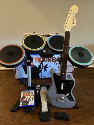Rock Band 4 Rivals Sony Ps4 Playstation 4 Set Jaguar Guitar Bundle Rare