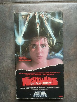 A Nightmare On Elm Street (1984) Horror Vhs Rare Media Home Entertainment Vgc