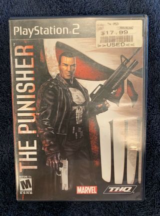 The Punisher (sony Ps2 Playstation 2,  2005) - Authentic Rare Cib
