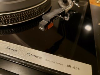 SANSUI SR - 636 DIRECT DRIVE TURNTABLE RARE Vintage Record Player 2