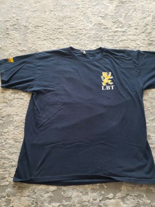 Rare Lbt London Bridge Navy Yellow Shirt Nsw Seal Devgru Size L