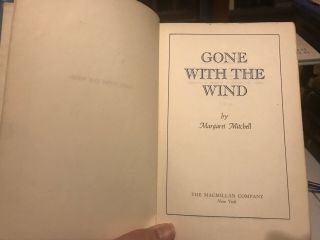 Vintage Rare " Gone With The Wind " Book By Margaret Mitchell (1936) Club Edition