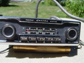 Vintage Mercedes W113 230 250 280sl Complete Becker Europa Ii Radio System Rare