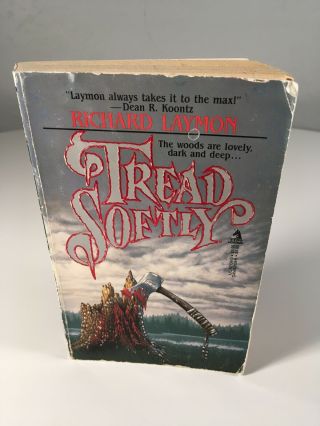 Tread Softly Richard Laymon 1987 1st Printing Vintage Paperback Horror Oop Rare
