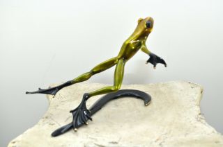 BREEZE Rare Show Frog Bronze Frog By the Frogman Tim Cotterill 2