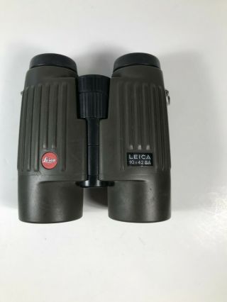 Leica Trinovid 10 X 42 Ba Binoculars Rare Green Color.  Please Read