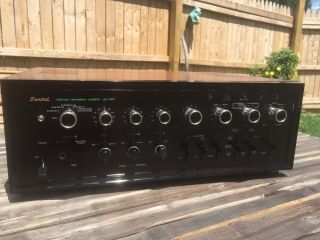 Sansui Au - 999 Integrated Amplifier Perfect W/ Rare Wood Case