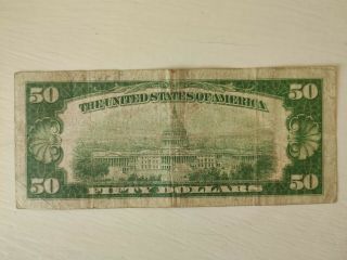 1928 $50 DOLLAR BILL GOLD CERTIFICATE LOW SERIAL NUMBER EXTREMELY RARE 2