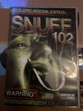 Snuff 102 Dvd 2 Disc Special Edition Massacre Video Torture Horror Rare Vgc Htf