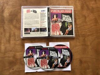 Blood Mania & Point Of Terror Blu Ray/dvd Vinegar Syndrome Rare Oop Restored 2k