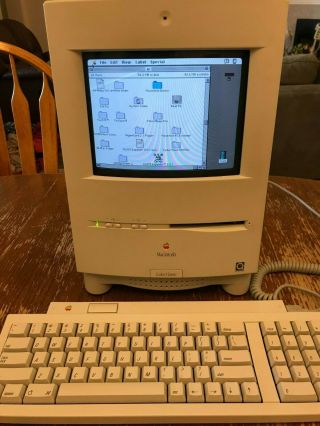 Rare Vintage Macintosh Color Classic M1600,  8mb Ram,  80mb Hdd With Documents