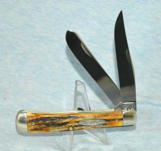 Rare Vintage Case Xx Stag Trapper Knife 5254 " 1st Model " Near