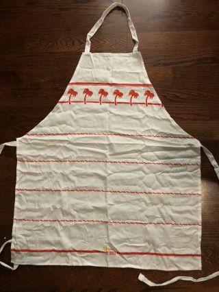 In - N - Out Burger Bbq Apron Adult Red White One Size Rare Company Exclusive