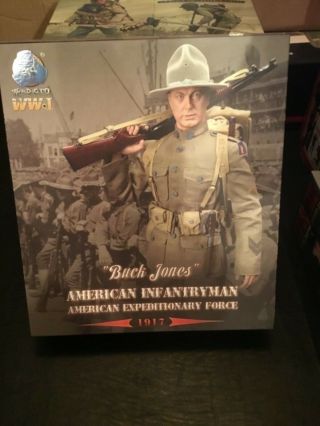 Did Wwi Action Figures,  1/6 U.  S.  Infantry Buck Jones,  American Expeditionary For