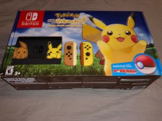 Rare Pokemon Let’s Go Pikachu,  Eevee Nintendo Switch Box Only - Empty Box -