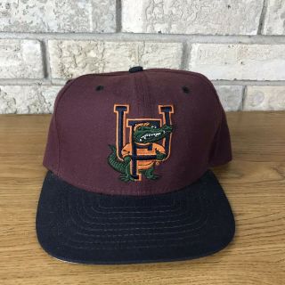Vtg 80s 90s Era Florida Gators Snapback Hat Vintage Rare Plain Logo Athletic
