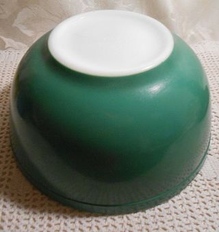 Pyrex Primary Green Nesting Mixing Bowl 403 Rare Logo Circle Of T 