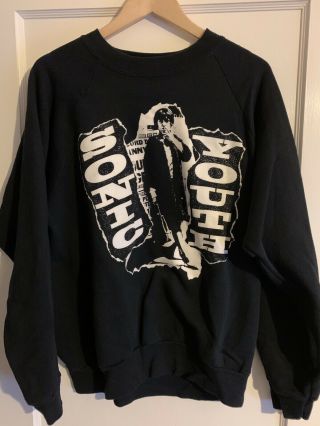 Sonic Youth Sweat Shirt Rare Xtra Large Vg