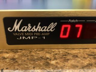 Marshall Jmp - 1 Valve Midi Preamp Rack Mount Tube Amplifier W/ Handbook Rare