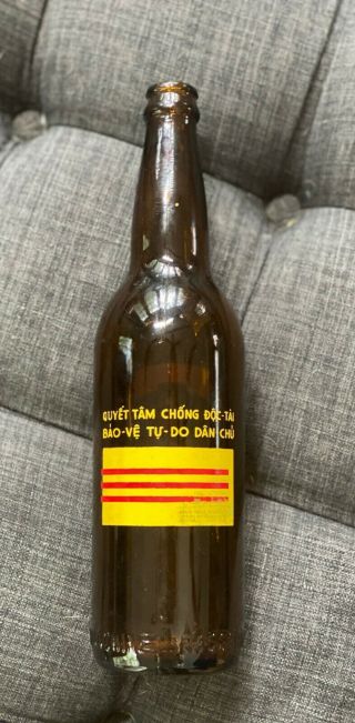 Rare Vietnam War Era Republic of South Vietnam Military Beer Bottle 2