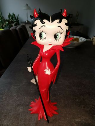 Extremely Rare Betty Boop As Sexy Red Devil Figurine Statue
