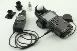 [RARE TOP MINT] Sekonic L - 508 Zoom Master Light Meter w/ booster case From Japan 2