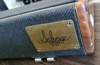 Rare Salvage Custom 12x24 Walnut & Charcoal Tweed Pedal Board,  Case,  Cae - Mc403