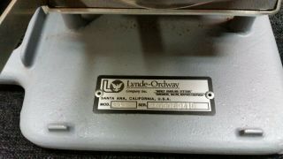 VINTAGE Lynde - Ordway Model 385 Motorized Coin Sorter Counter Rare 1530 3