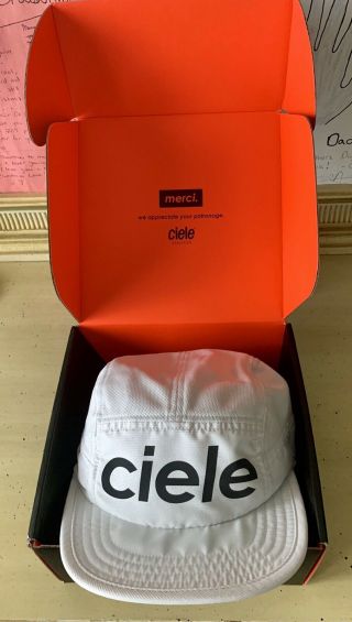 Ciele Gocap Running Hat Rare White Laser Logo Cap With Cool Design Brim