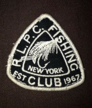Rare Vintage Polo By Ralph Lauren Fishing Rlpc Patch Ny