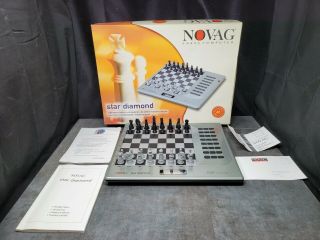 Rare Novag Star Diamond Chess Computer Risc Tech Elo 2500 Uscf