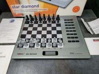 RARE Novag Star Diamond Chess Computer RISC Tech ELO 2500 USCF 2