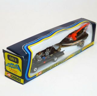 Corgi Toys Gift Set 3 - Batman Batmobile & Batboat - Die Cast Vintage Rare Gs3