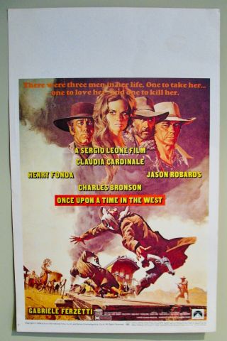 Once Upon A Time In The West ✯ Rare Vintage 1968 Movie Poster Western