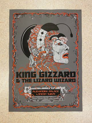 Rare King Gizzard And The Lizard Wizard London Poster Jason Galea Edition Of 1