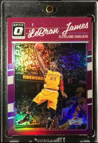 2016 - 17 Panini Donruss Optic Lebron James - Kobe Bryant 15 Purple Holo Rare