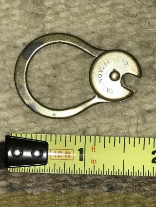 Antique Brass Rotating Key Ring Patented Nov.  11 1879 Rare Vgc G.  W.  Jopson