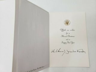 Very Rare 1963 Official White House Christmas Card - President John F.  Kennedy