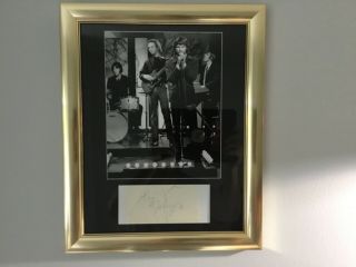 Rare 1967 Jim Morrison,  3 The Doors Band Members Auto Signed Photo