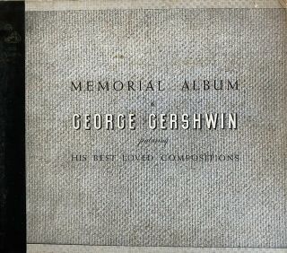 " Memorial Album To George Gershwin,  Rare 5 12 " 78rpm Records,