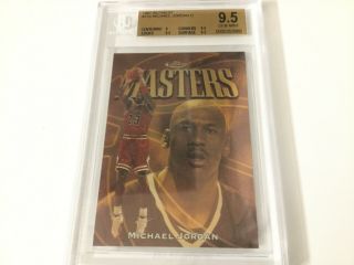 Michael Jordan 97/98 1997 - 1998 Topps Finest Masters Gold Rare Bgs 9.  5 Gem