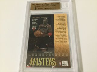 Michael Jordan 97/98 1997 - 1998 Topps Finest Masters GOLD Rare BGS 9.  5 Gem 2