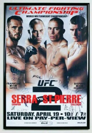 Ufc 83 Full Fight Card Authentic Signed Poster (27 " ×39 ") Extremely Rare