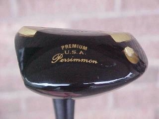 PERSIMMON Crusher U.  S.  A.  Golf Club Rare Oil Hardened 5 wood w Tour Wrap Grip 3