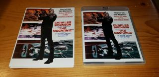 The Mechanic (1972) Blu - Ray Charles Bronson Limited Ed.  1/2000 W/rare Slipcover