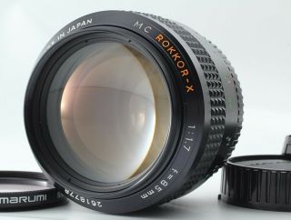 Rare Almost Minolta Mc Rokkor - X 85mm F/1.  7 Portrait Mf Lens From Japan