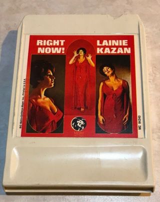 Lear Jet Pak 8 — 8 Track Tape Lainie Kazan Right Now Rare