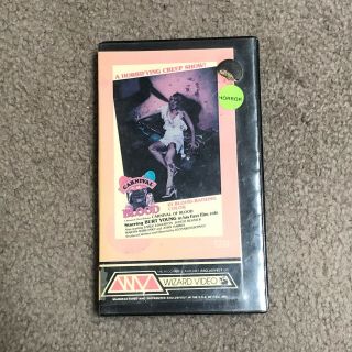 Carnival Of Blood Vhs Wizard Video Cut Box Rare