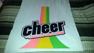 Rare Vintage Cheer With Advanced Color Guard Promo Beach Towel - Made in USA 2
